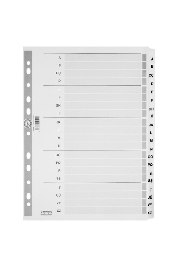 Serve SV 5328 Ayraç A4 A-Z Harf