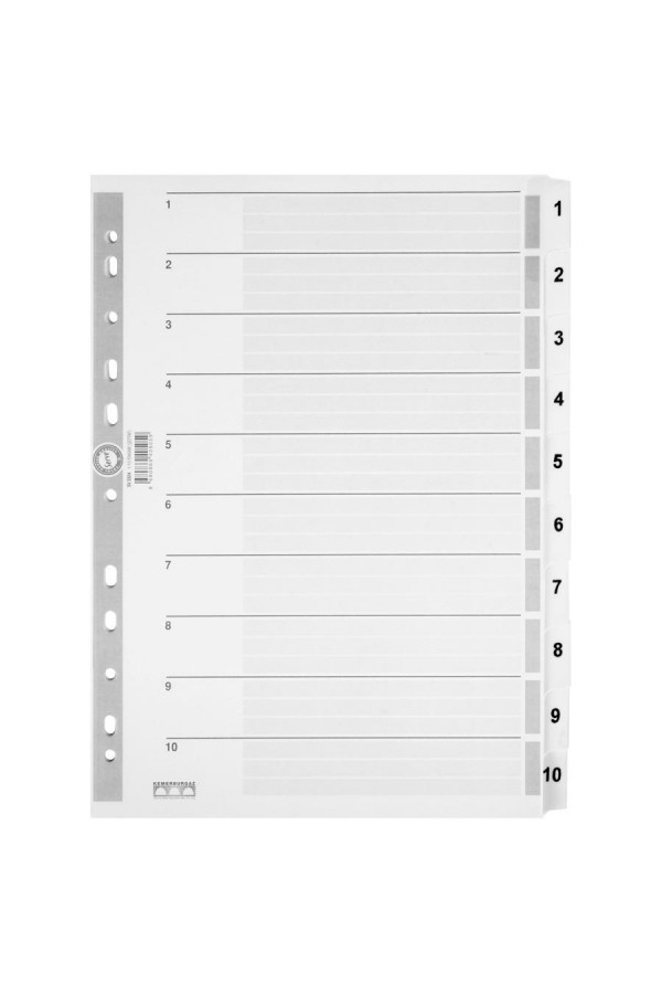 Serve SV 5324 Ayraç A4 1-10 Rakam