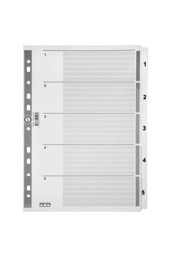 Serve SV 5323 Ayraç A4 1-5 Rakam
