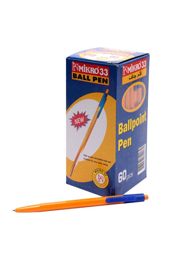 Mikro 33 Tükenmez Kalem 60'lı Mavi