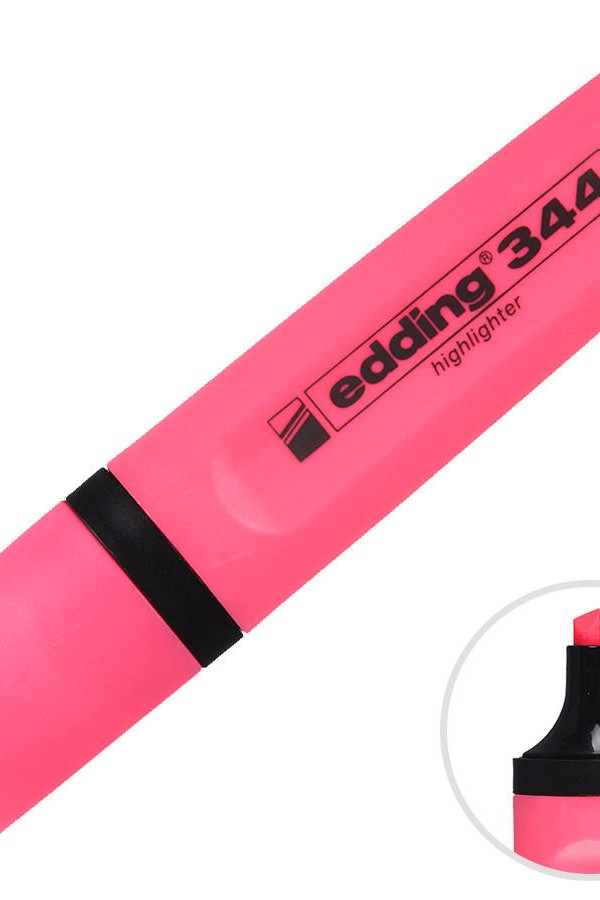 Edding 344 Fosforlu Kalem Pembe