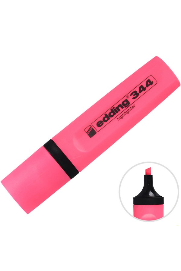 Edding 344 Fosforlu Kalem Pembe