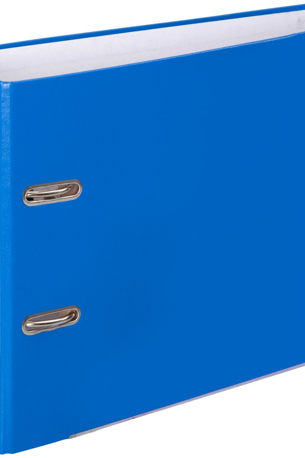 Manu 2037 Plastik Telgraf Klasör Geniş A5 Mavi