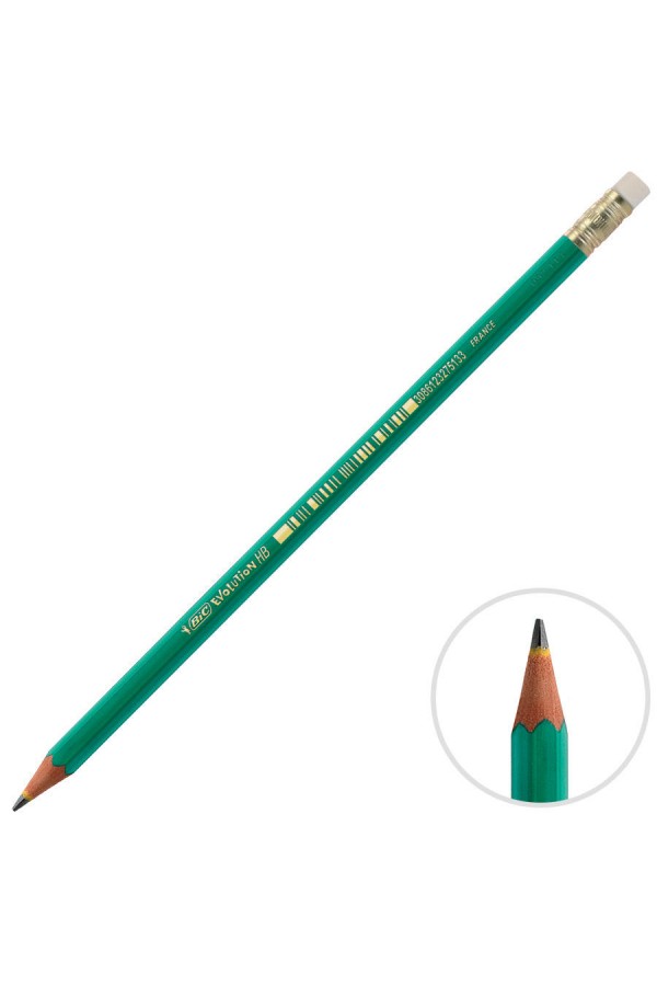 Bic Eco Evolution 655 Silgili HB Kurşun Kalem 12'li Paket