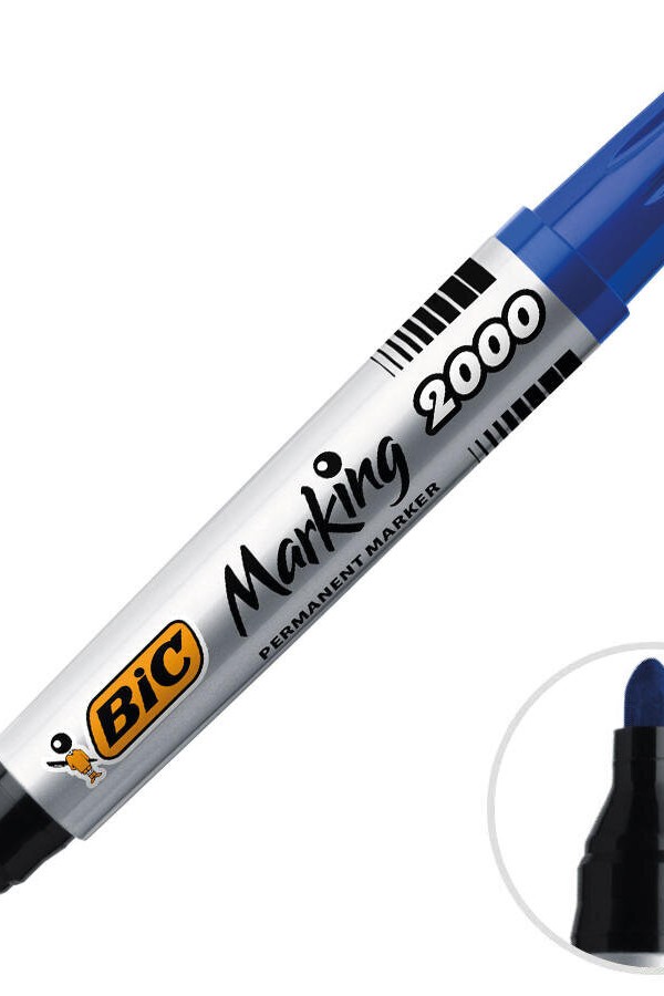 Bic 2000 Marker Kalem Yuvarlak Uç Mavi