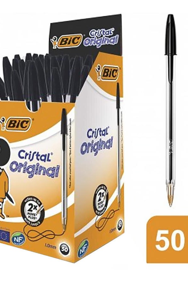 Bic Cristal Medium Tükenmez Kalem Siyah 50'li