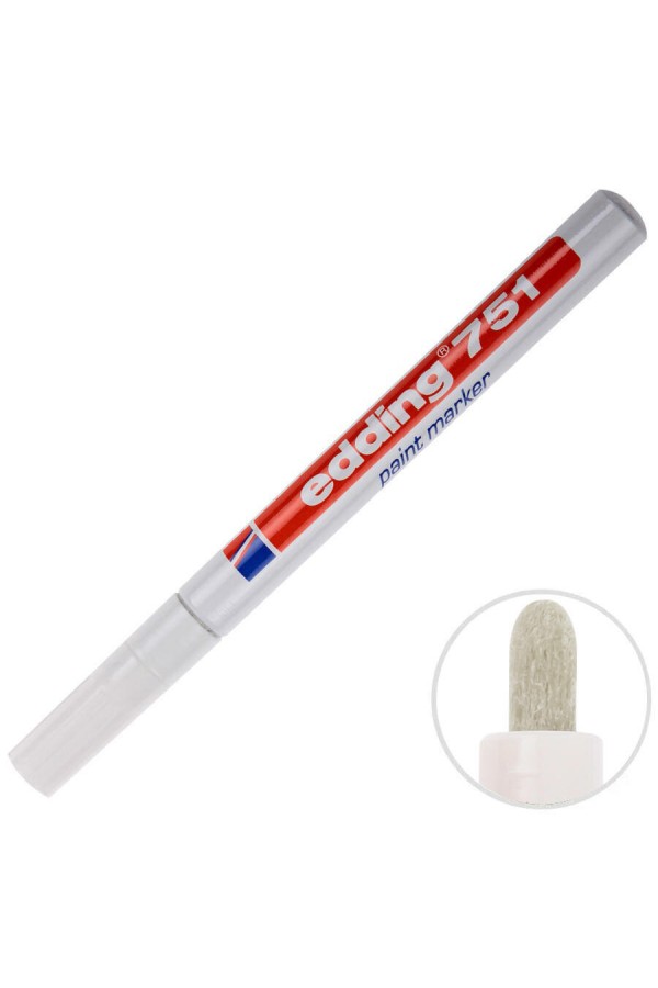 Edding 751 Boya Marker Kalem Beyaz