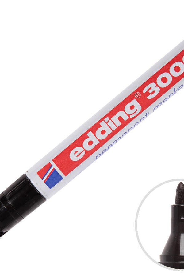 Edding 3000 Marker Kalem Yuvarlak Uç Siyah