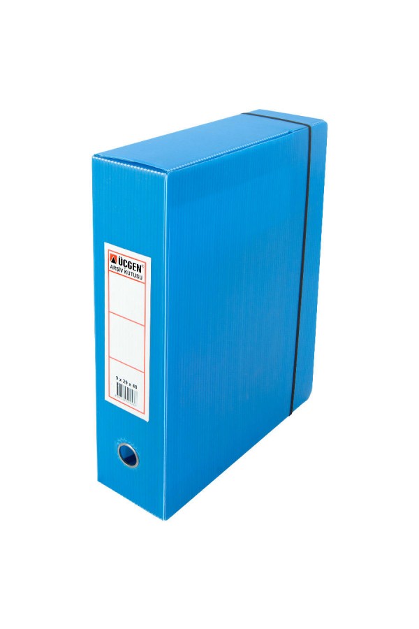 Üçgen Arşivleme Kutusu 29 x 40 x 9 cm Mavi