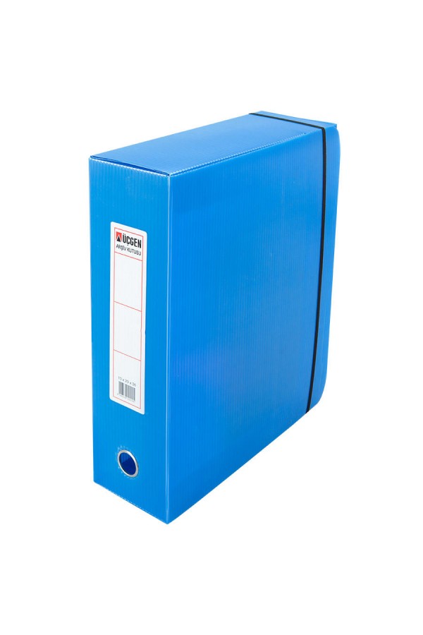 Üçgen Arşivleme Kutusu 29 x 36 x 10 cm Mavi