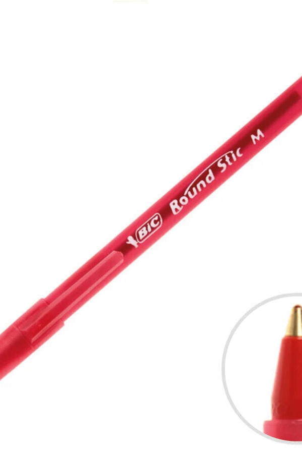 Bic Round Stic Tükenmez Kalem 1 mm Kırmızı 60'lı Paket