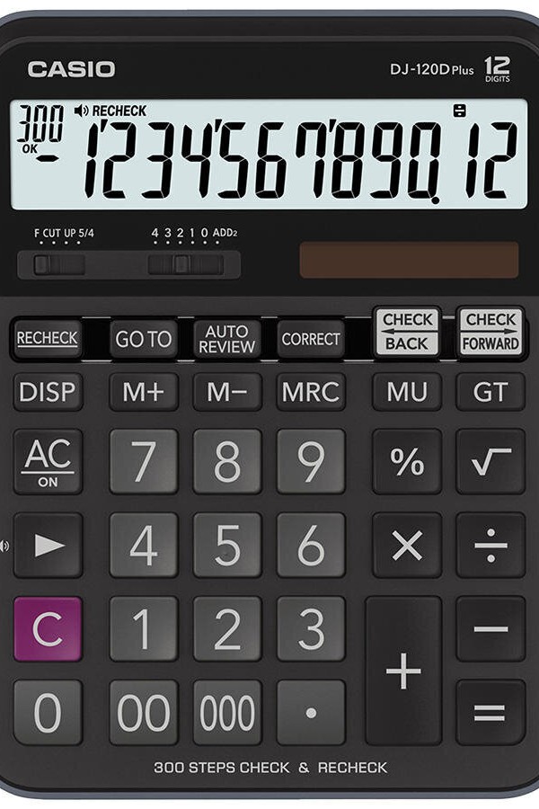 Casio DJ-120D Plus 12 Haneli Masaüstü Profesyonel Hesap Makinesi