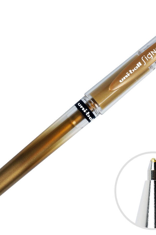 Uni-ball Um-153 Signo Broad Davetiye Kalemi 1.0 mm Altın