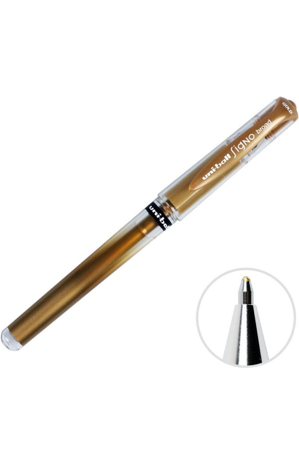 Uni-ball Um-153 Signo Broad Davetiye Kalemi 1.0 mm Altın