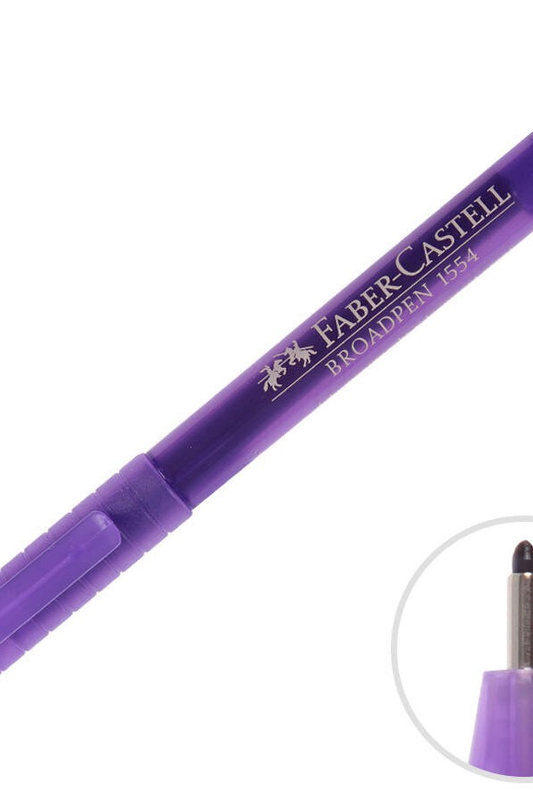 Faber Castell Grip Broadpen 1554 Keçeli Kalem 0.8 mm Mor