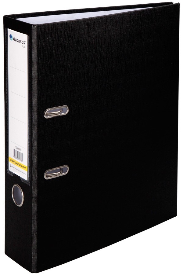 Avansas Eco Plastik Klasör Geniş A4 Siyah