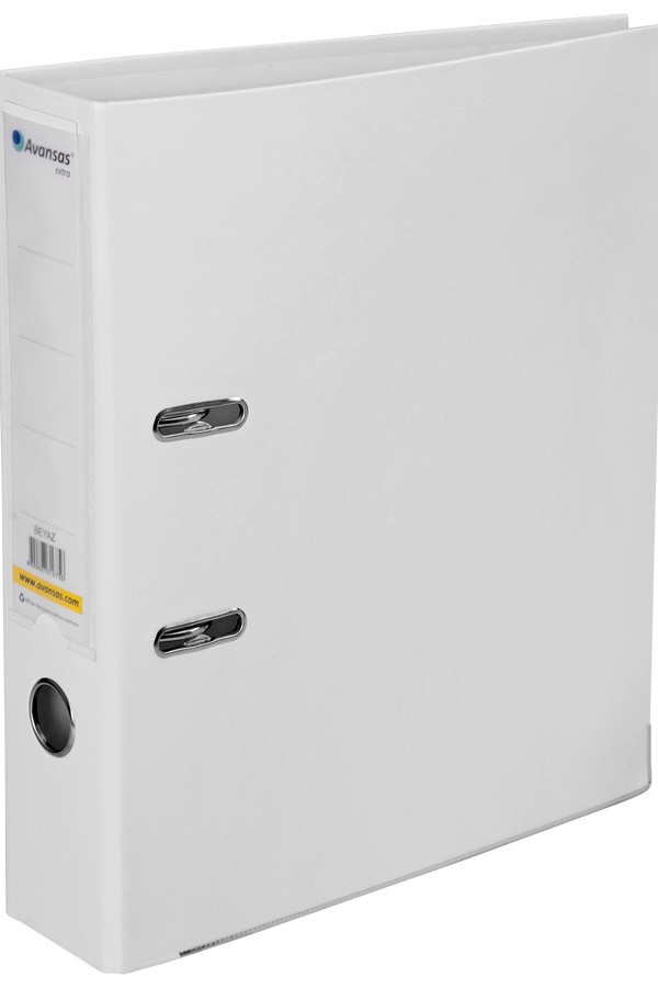 Avansas Extra Plastik Klasör Geniş A4 Beyaz