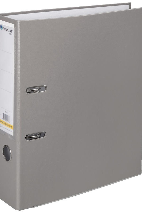 Avansas Extra Plastik Klasör Geniş A4 Gri