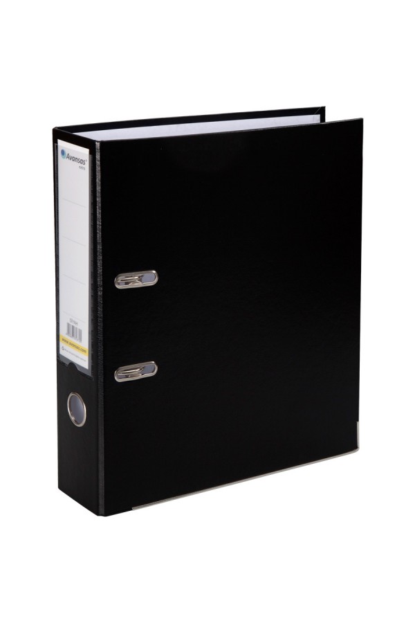 Avansas Extra Plastik Klasör Geniş A4 Siyah