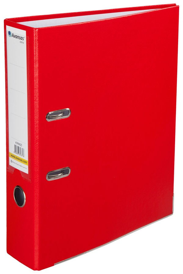 Avansas Extra Plastik Klasör Geniş A4 Kırmızı