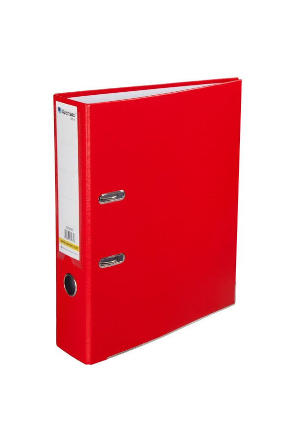 Avansas Extra Plastik Klasör Geniş A4 Kırmızı