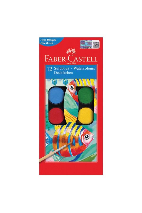 Faber-Castell Redline Sulu Boya Büyük Boy 12 Renk