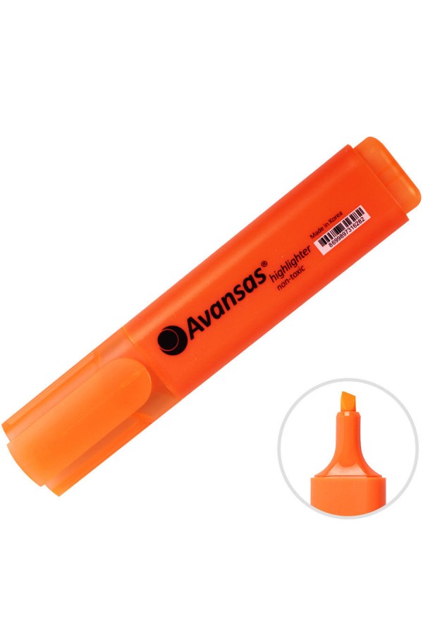 Avansas 904 Fosforlu Kalem Turuncu