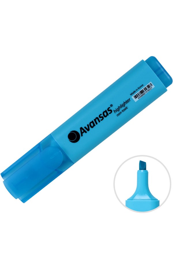 Avansas 904 Fosforlu Kalem Mavi