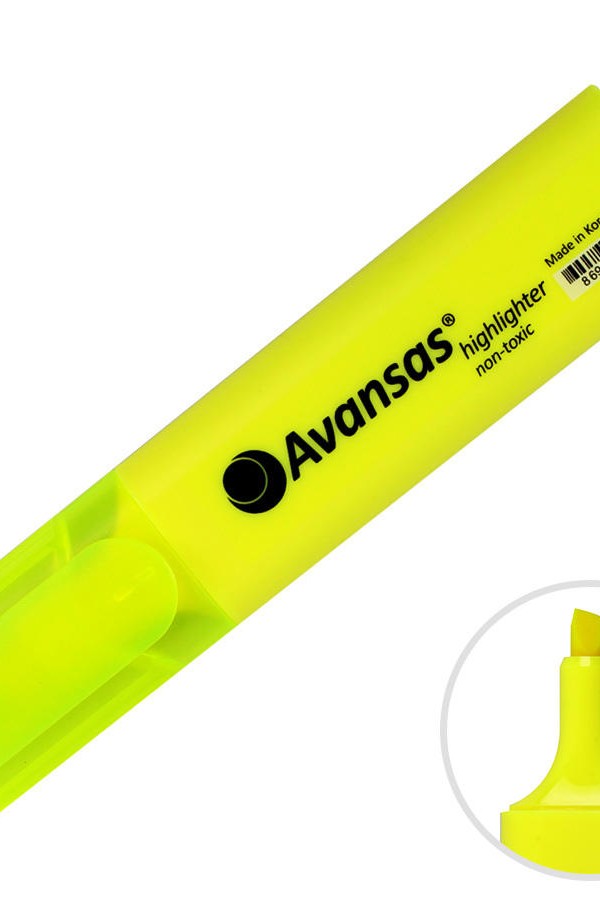 Avansas 904 Fosforlu Kalem Sarı