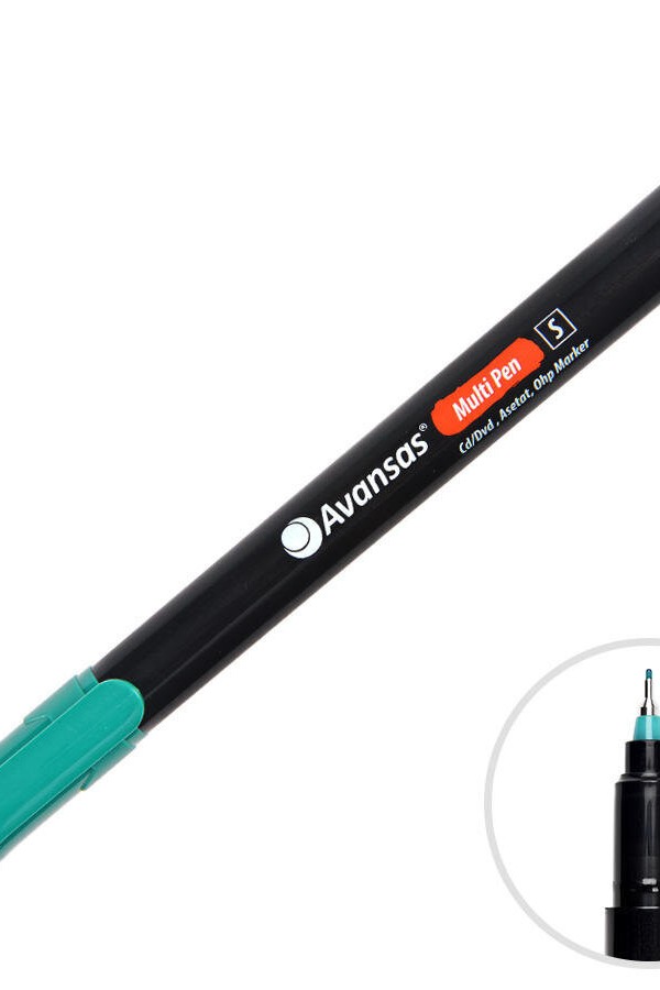 Avansas Multipen Permanent Asetat Kalem Yeşil S Uç