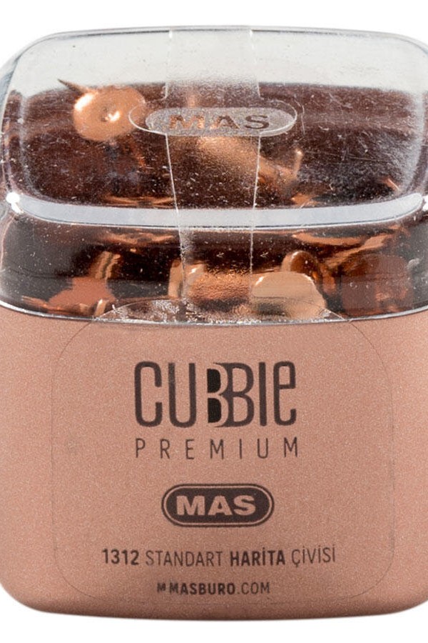 Mas 1312 Cubbie Premium Rose Gold Harita Çivisi 25'li Kutu