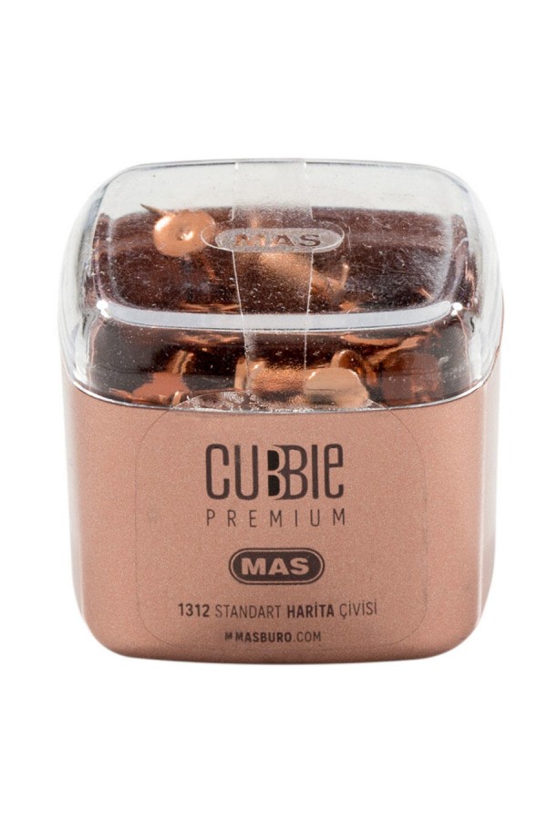 Mas 1312 Cubbie Premium Rose Gold Harita Çivisi 25'li Kutu