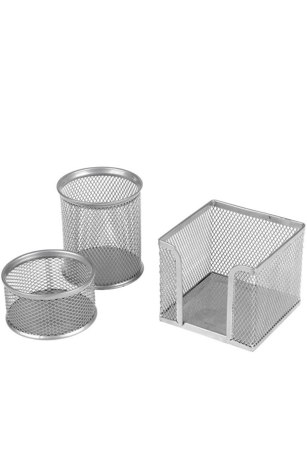 Avansas Masaüstü 3'lü Set Gümüş