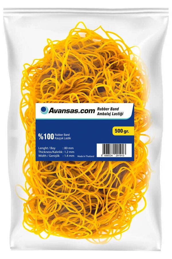 Avansas Paket Lastiği % 100 Kauçuk 500 gr