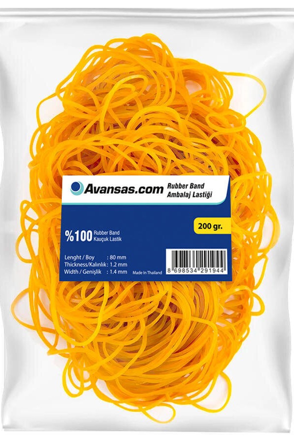 Avansas Paket Lastiği % 100 Kauçuk 200 gr