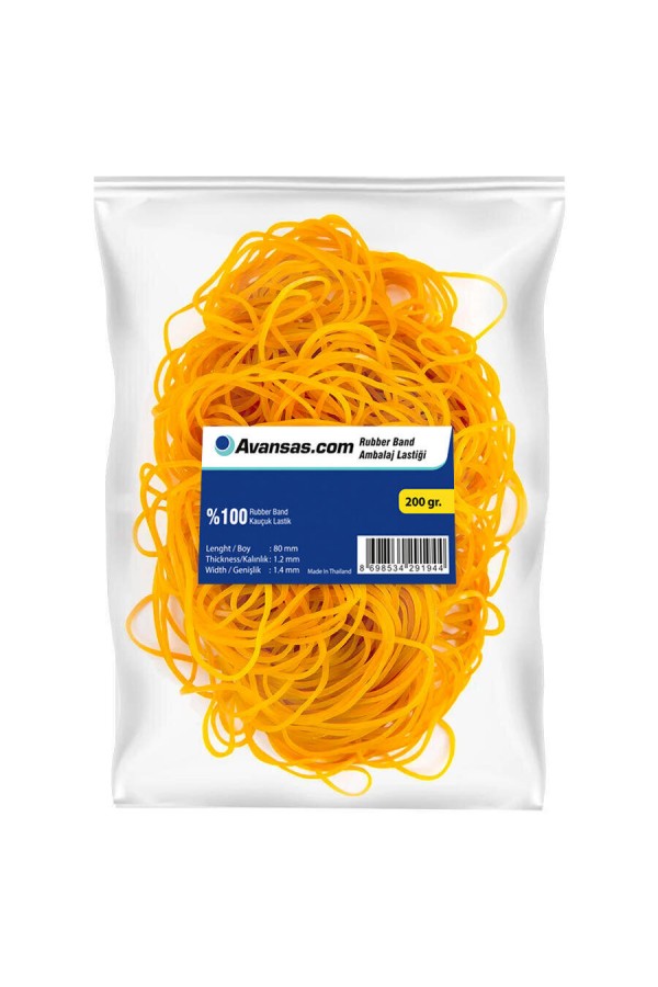 Avansas Paket Lastiği % 100 Kauçuk 200 gr