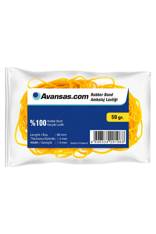 Avansas Paket Lastiği % 100 Kauçuk 50 gr