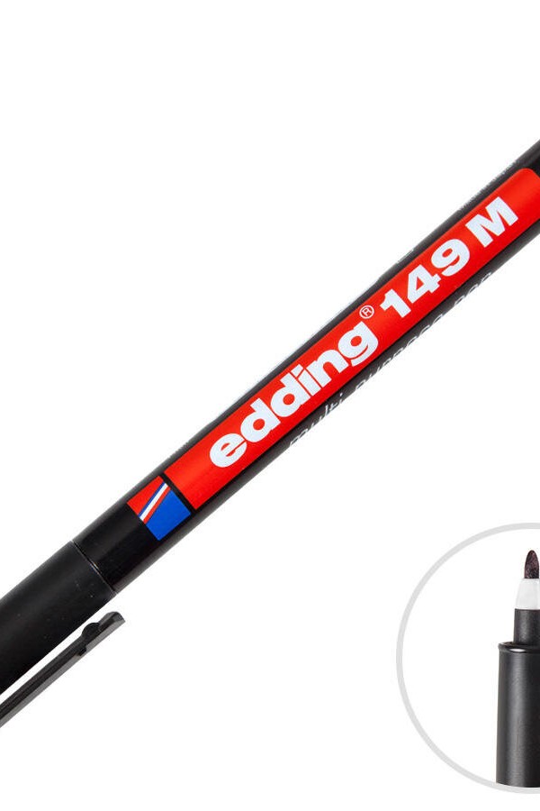 Edding 149M Permanent Asetat Kalem Mavi M Uç