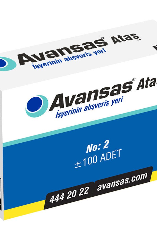 Avansas Ataş 25 mm No: 2 100'lü Paket