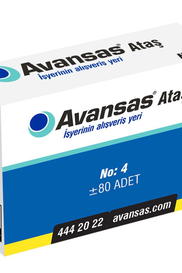 Avansas Ataş 33 mm No: 4 80'li Paket