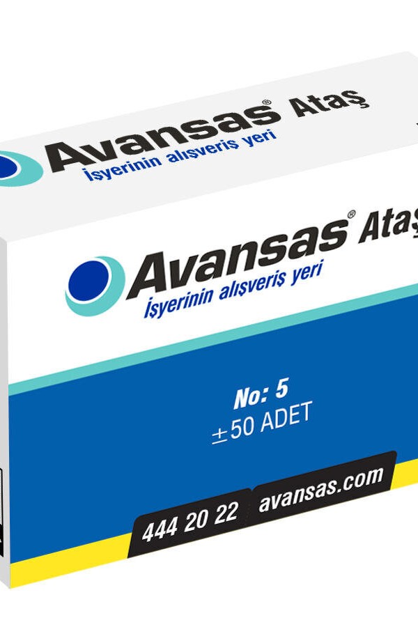 Avansas Mega Ataş 50 mm No: 5 50'li Paket