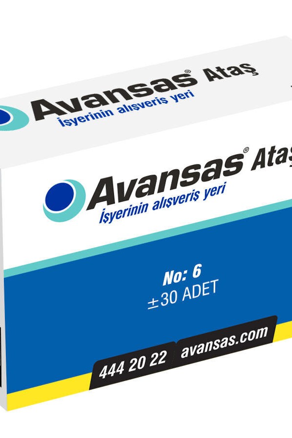 Avansas Mega Ataş 60 mm No: 6 30'lu Paket