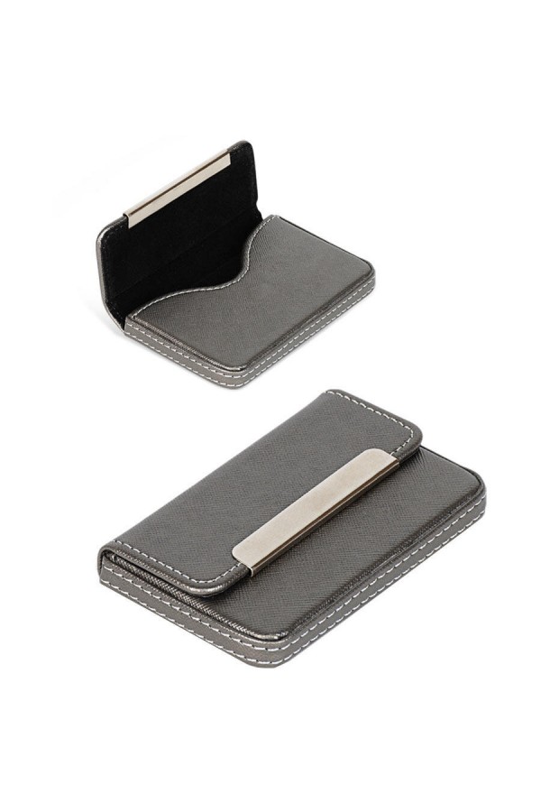 Mimaks 2855-G Deri Kartvizitlik Gri