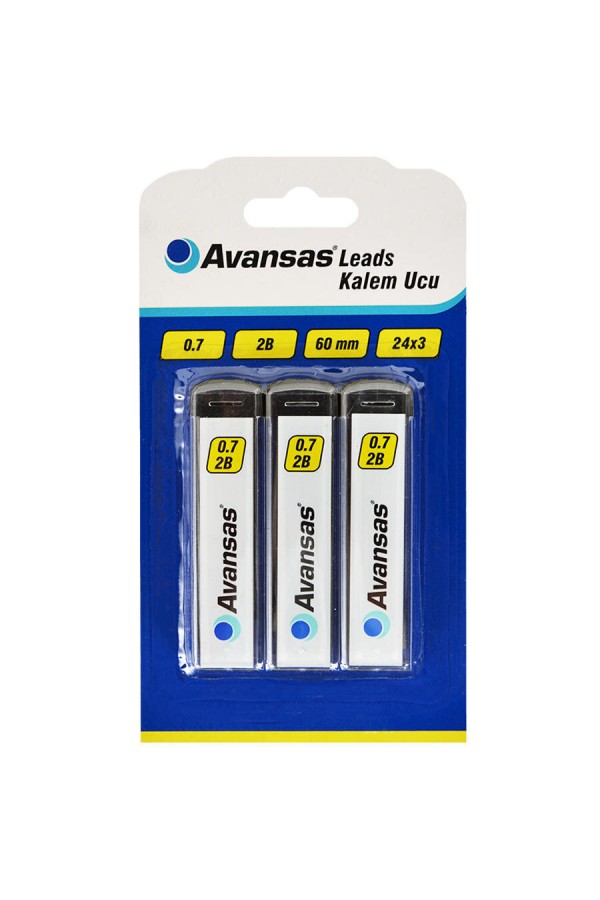 Avansas 0.7 mm 2B Kalem Ucu 3'lü Paket