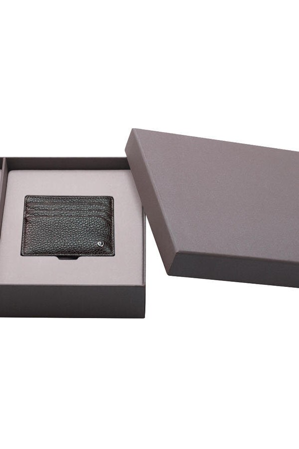 Scrikss DR 202 38 Dolma Kalem ve Tükenmez Kalem ve Deri Kartlık Seti Siyah