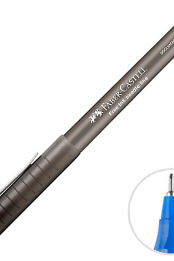 Faber-Castell Free Ink İğne Uç Kalem 0.7 mm Mavi