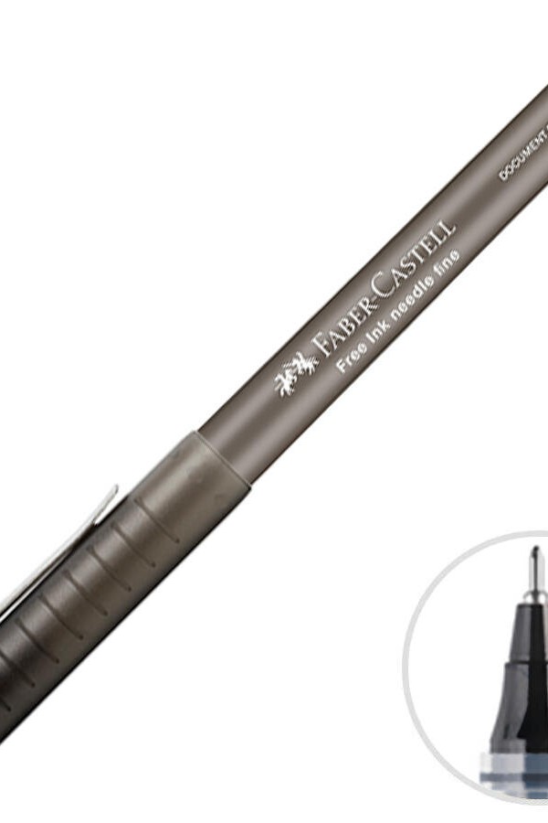 Faber-Castell Free Ink İğne Uç Kalem 0.7 mm Siyah