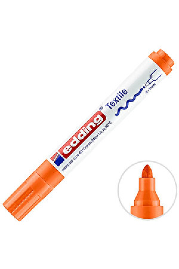 Edding 4500 T-Shirt Kalemi Turuncu