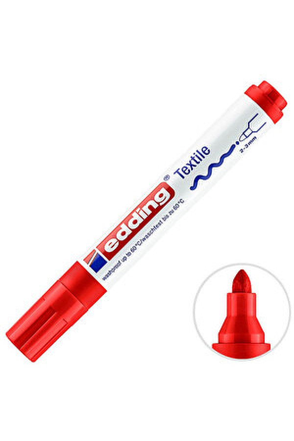 Edding 4500 T-Shirt Kalemi Kırmızı