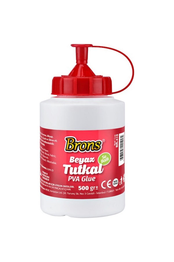 Brons Beyaz Tutkal 500Gr Plastik Br-410